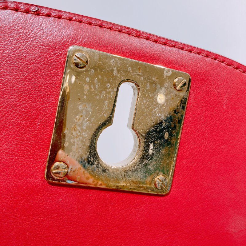 TW4671 Bally 巴利翻蓋式包包 Clayn Mini Crossbody Bag Red-16
