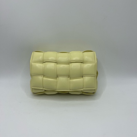 Bottega Veneta 葆蝶家 bv奶油黄编织云朵包