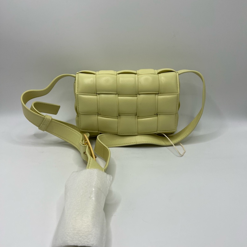 Bottega Veneta 葆蝶家 bv奶油黄编织云朵包-6