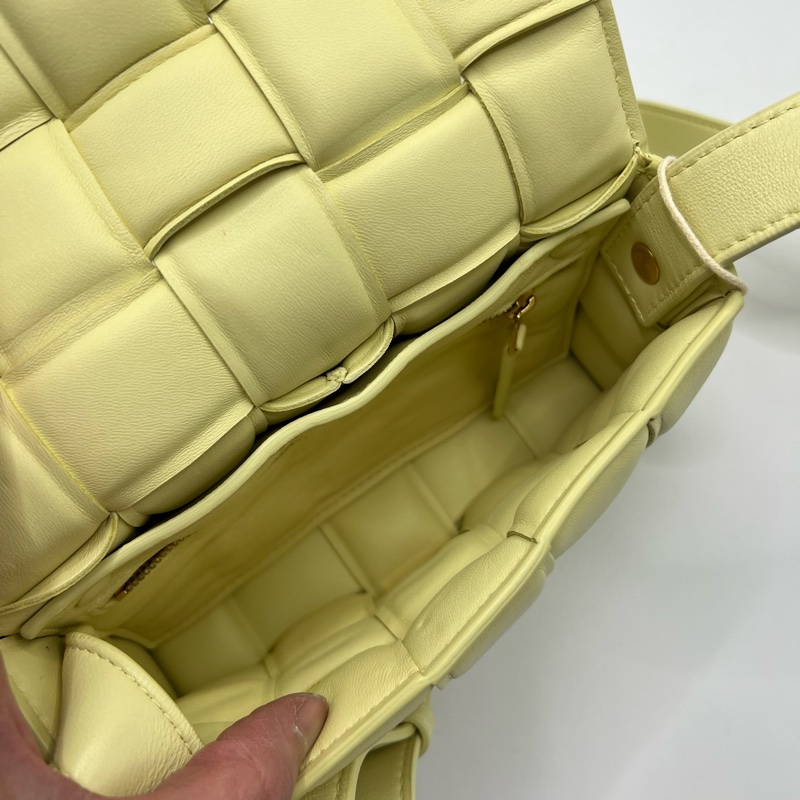 Bottega Veneta 葆蝶家 bv奶油黄编织云朵包-8
