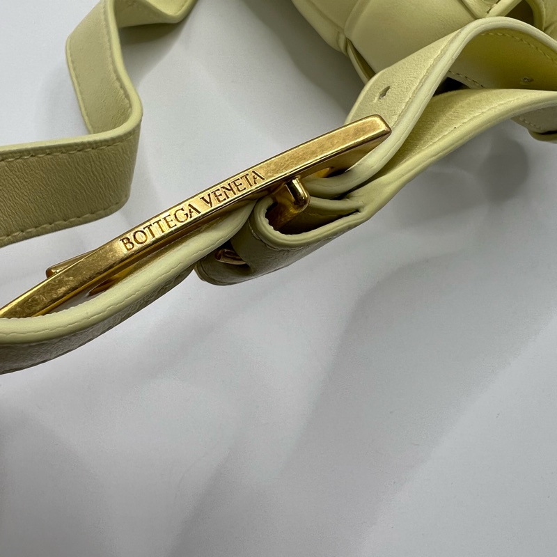 Bottega Veneta 葆蝶家 bv奶油黄编织云朵包-9