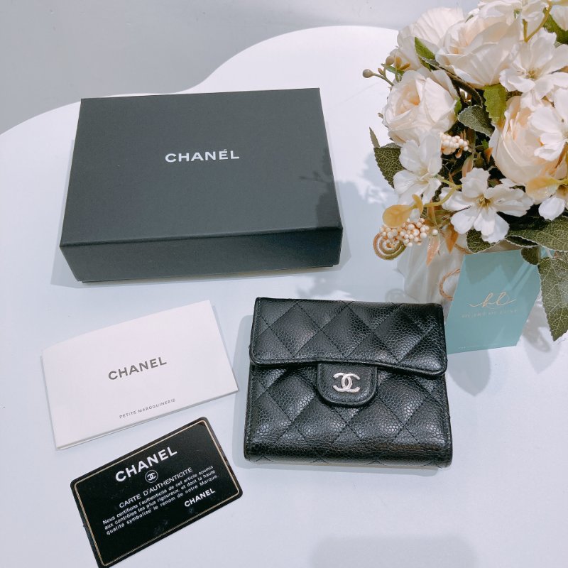 TW4672 Chanel 香奈兒經典三摺銀包 Calssic Flap Wallet Caviar-10