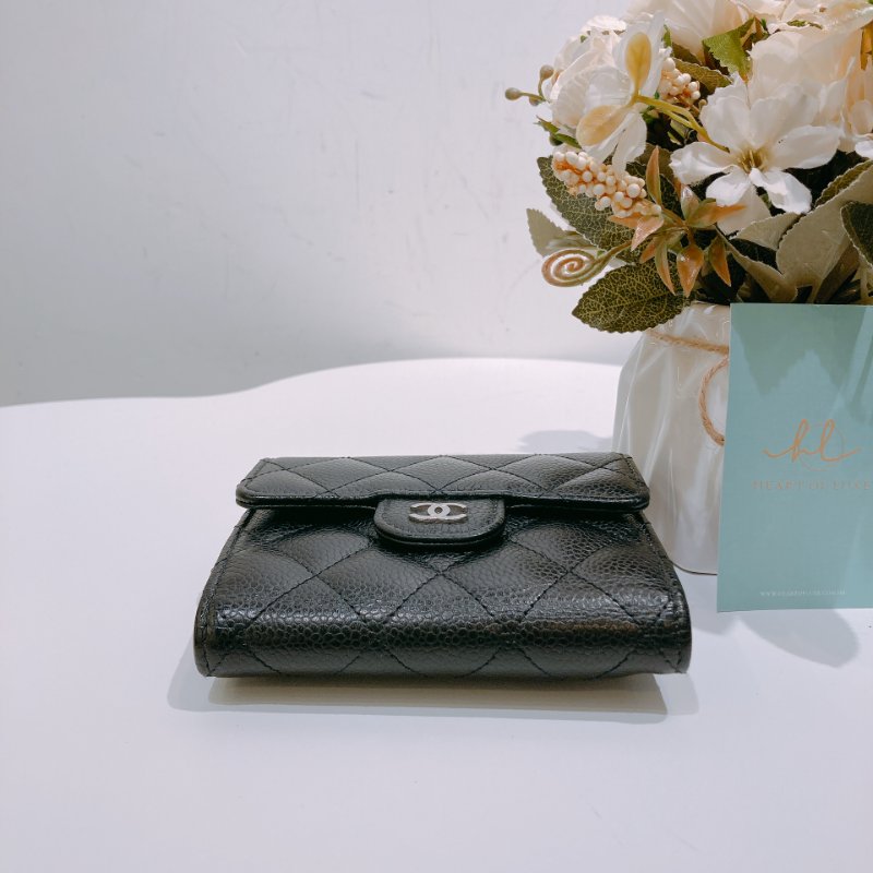 TW4672 Chanel 香奈兒經典三摺銀包 Calssic Flap Wallet Caviar-18