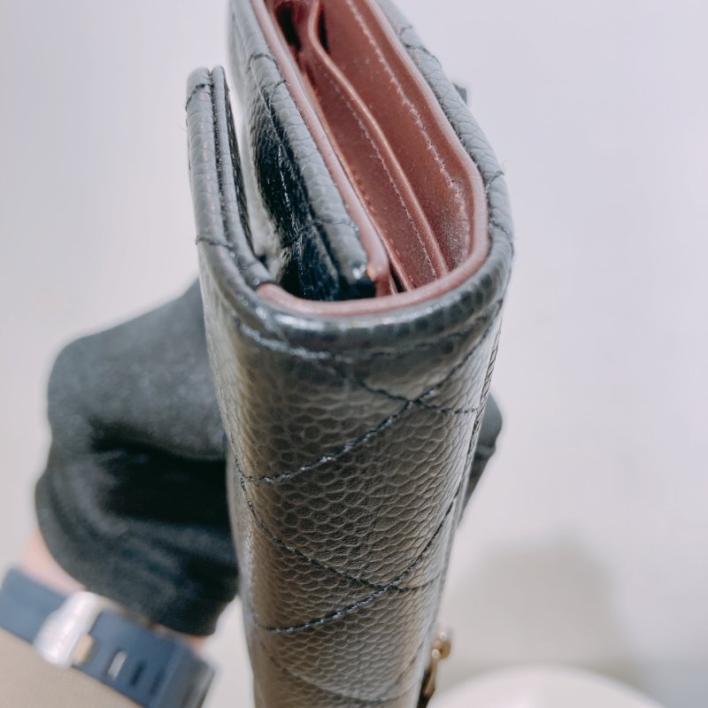 TW4672 Chanel 香奈兒經典三摺銀包 Calssic Flap Wallet Caviar-22