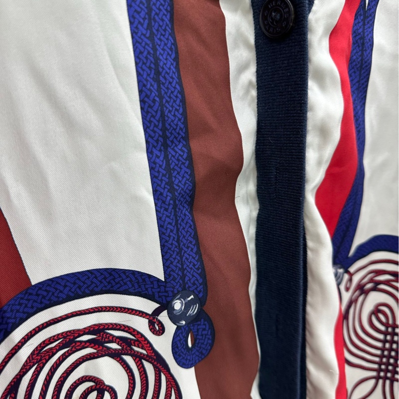 Hermes 愛馬仕真絲羊絨 長馬甲 36碼-2