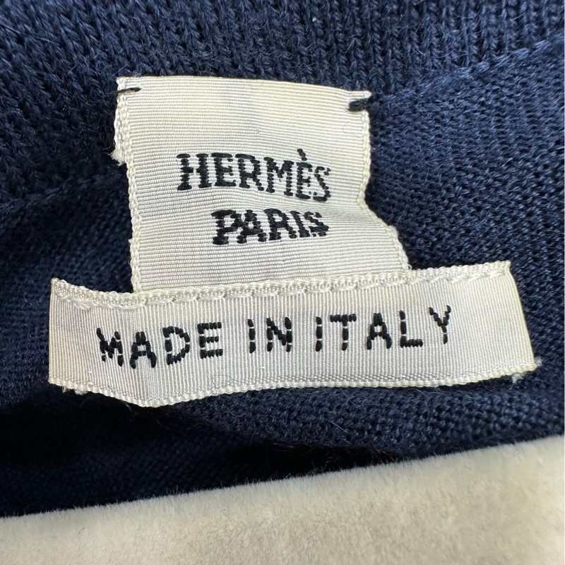 Hermes 愛馬仕真絲羊絨 長馬甲 36碼-3