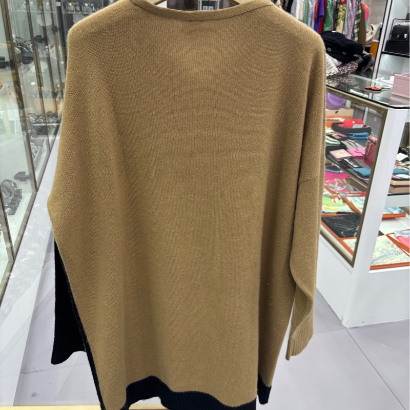 Hermes/愛馬仕拼色羊絨毛衣 34碼-1