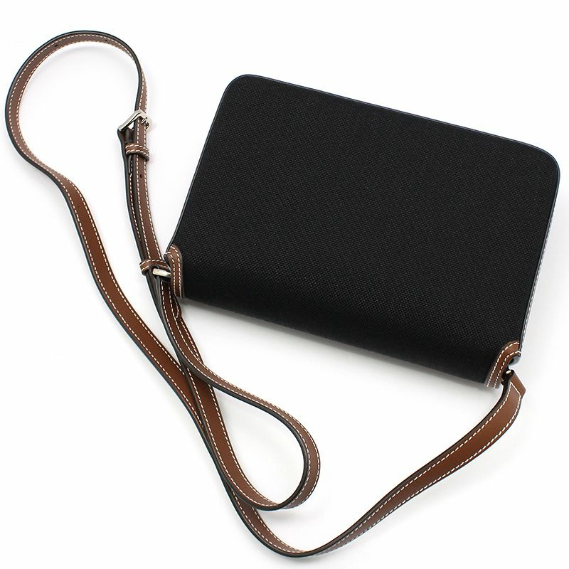 【包稅】BURBERRY 科技棉棕色皮革新罕布夏州筆記迷你斜背包-3