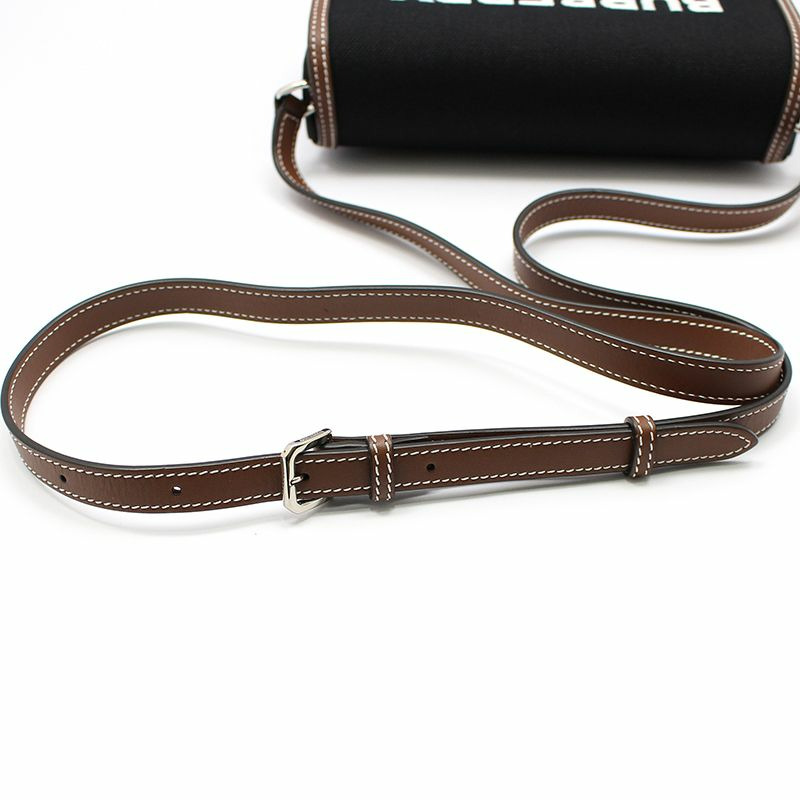 【包稅】BURBERRY 科技棉棕色皮革新罕布夏州筆記迷你斜背包-6