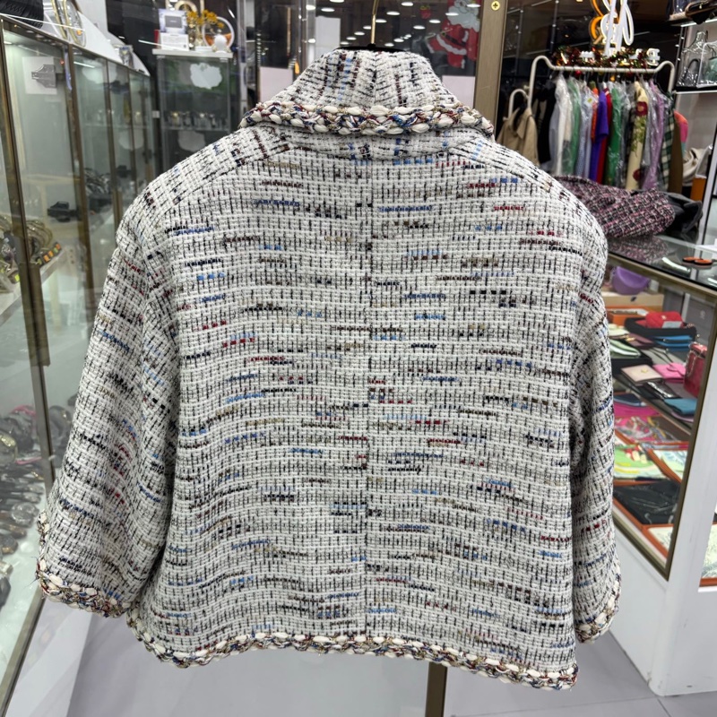 chanel 2018早春希臘系列 重工編織外套 香奈兒 18c 編織夾克 38碼扣環包-1