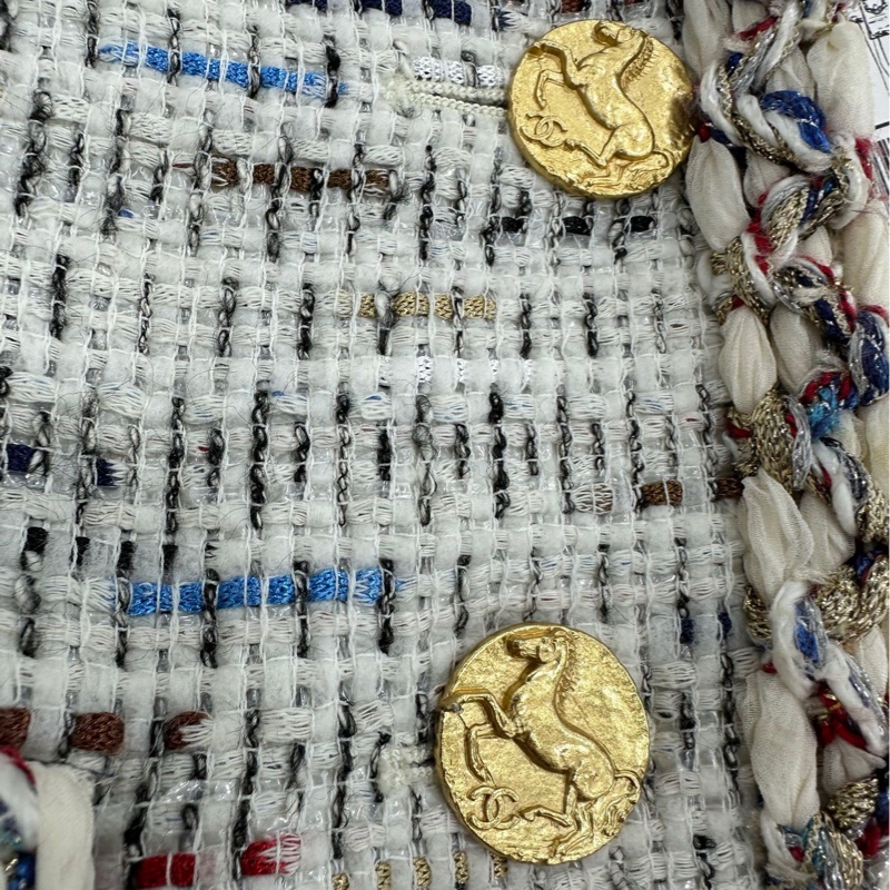 chanel 2018早春希臘系列 重工編織外套 香奈兒 18c 編織夾克 38碼扣環包-2