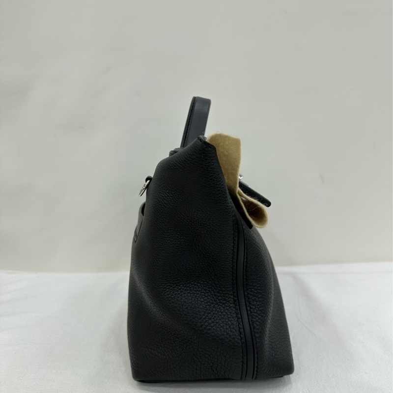 HERMES愛馬仕2424-29 黑色 銀扣 D刻 有肩帶 塵袋 小票-3