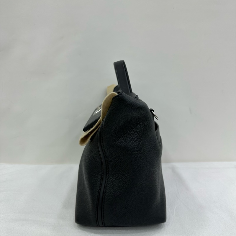 HERMES愛馬仕2424-29 黑色 銀扣 D刻 有肩帶 塵袋 小票-4