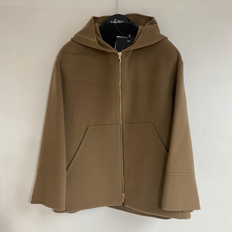 促銷品 MaxMara -Romina 駝色 羊毛外套 寬鬆版 #40-0