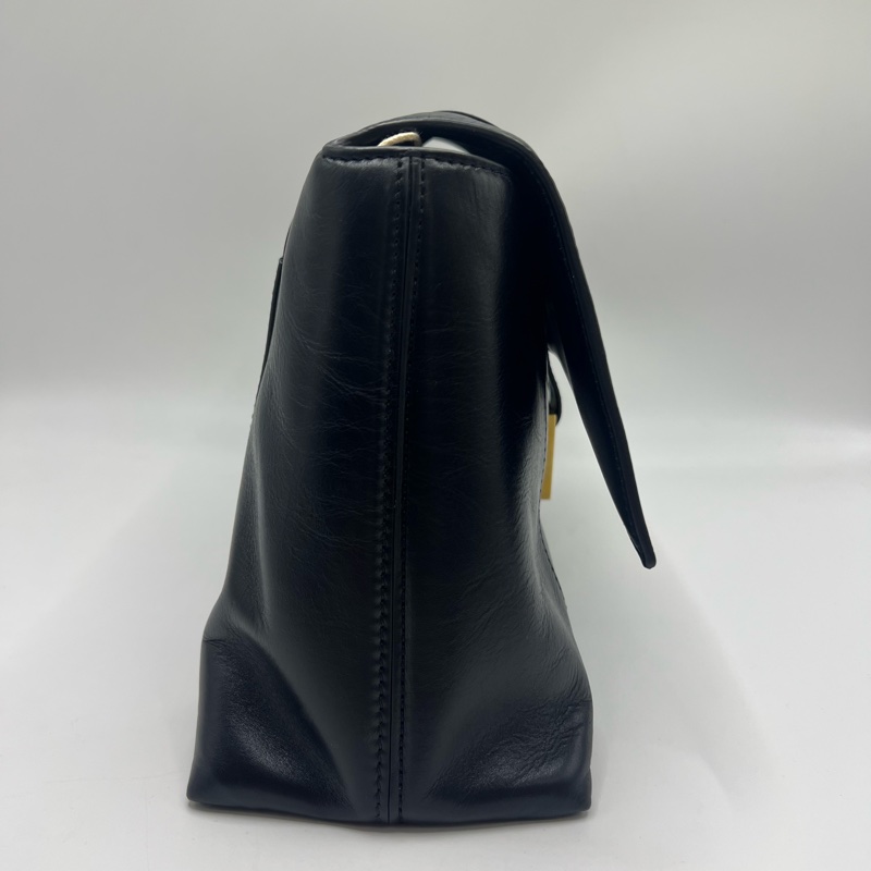 BALENCIAGA/巴黎世家黑色downtown单肩斜挎沙漏包-3