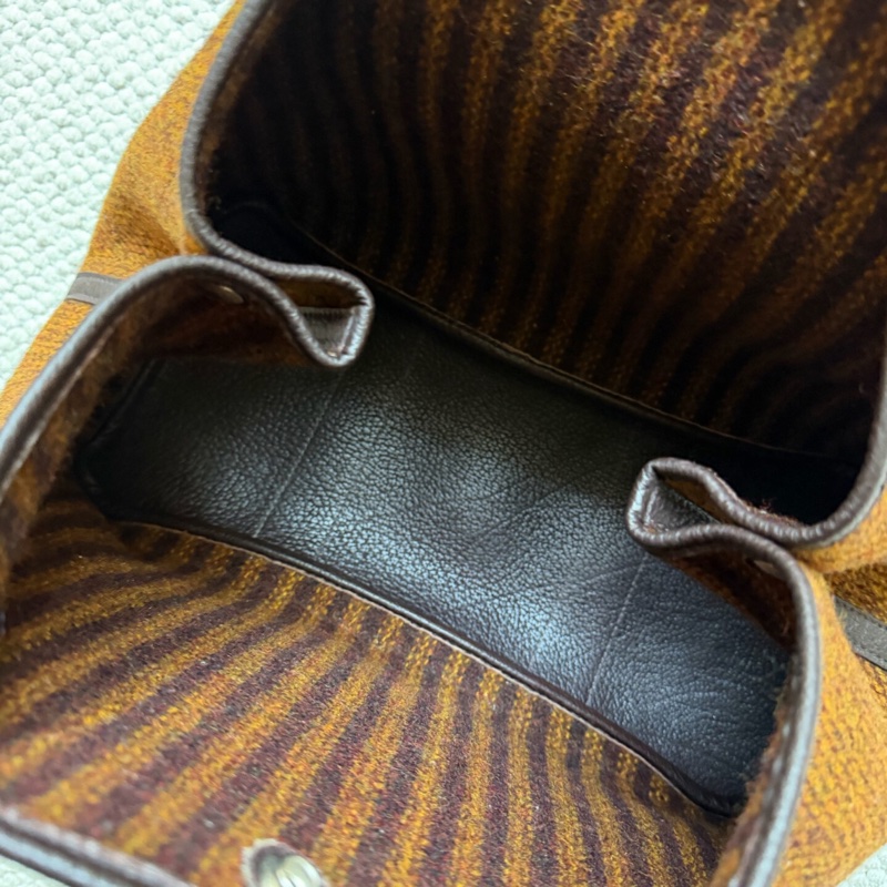 【98%新✨全網獨家】愛馬仕Hermes Garden Party 36 MM 毛呢花園包36焦糖色-8
