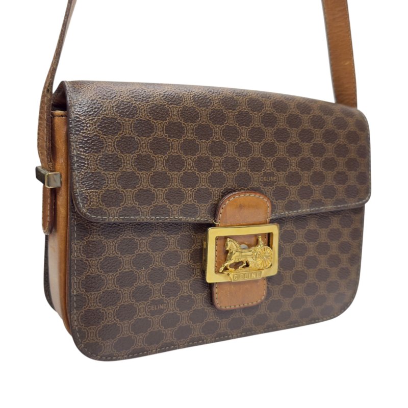 CELINE 中古 凱旋門 斜揹袋-6