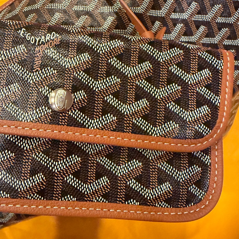 Goyard hobo 黑棕彩繪愛心款-3