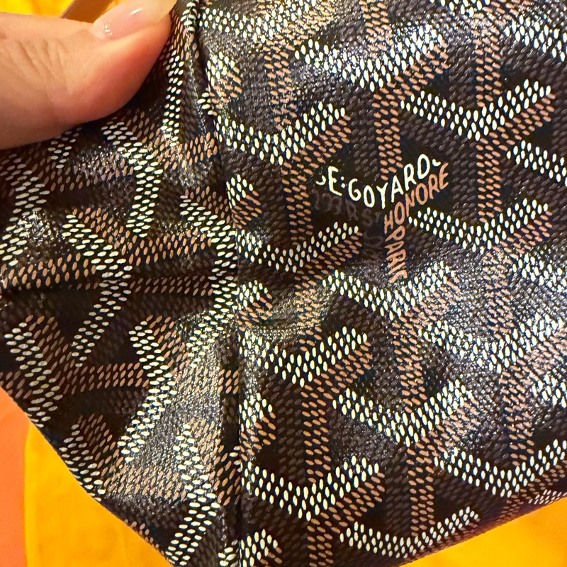 Goyard hobo 黑棕彩繪愛心款-8