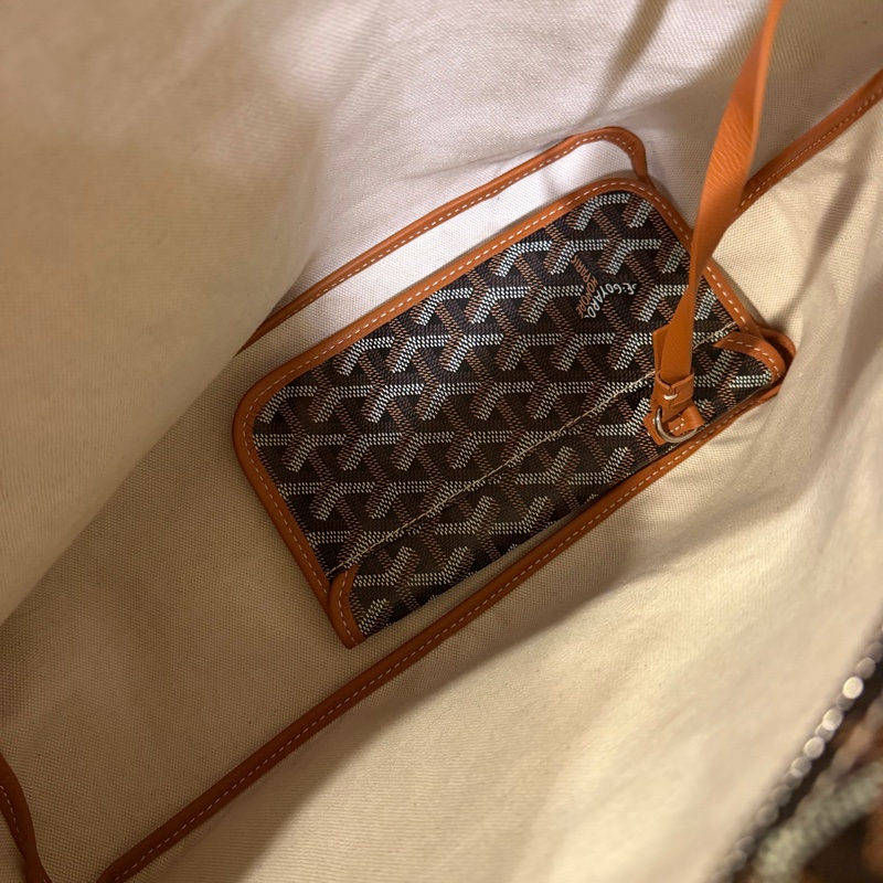 Goyard hobo 黑棕彩繪愛心款-9
