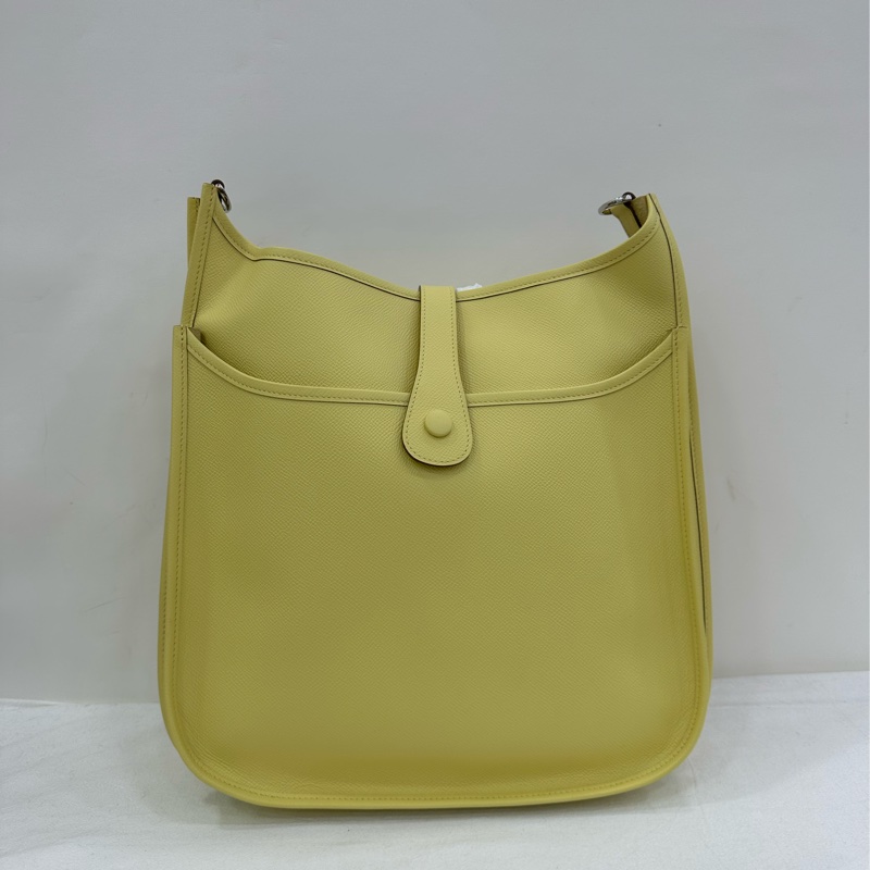 Hermes 愛馬仕 Evelyne 31 檸檬黃 epsom皮 T刻 99新-3