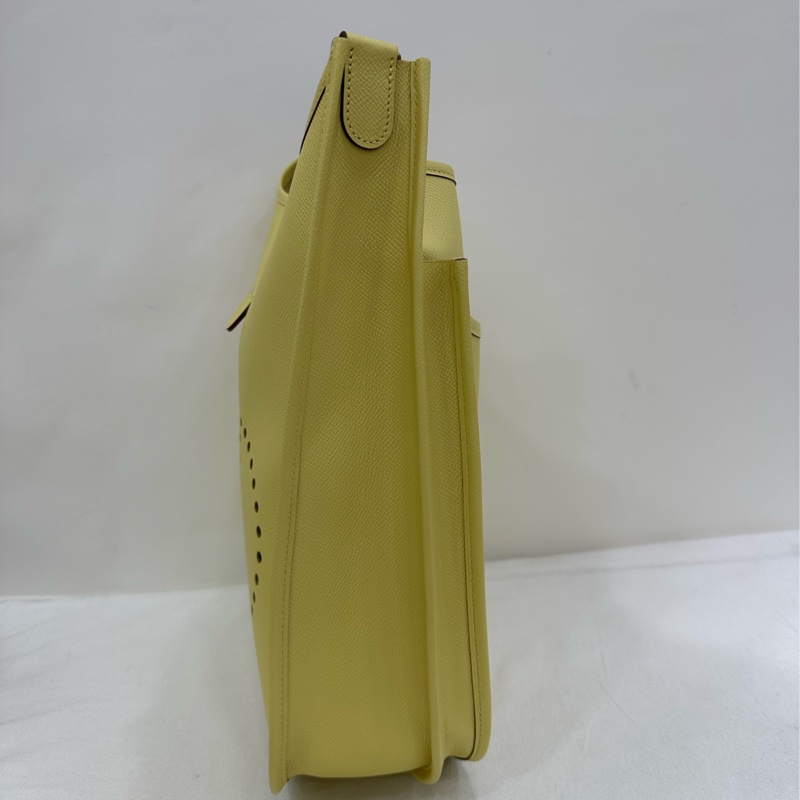 Hermes 愛馬仕 Evelyne 31 檸檬黃 epsom皮 T刻 99新-4