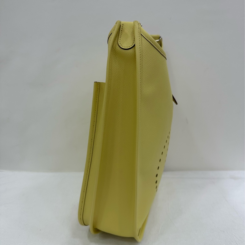 Hermes 愛馬仕 Evelyne 31 檸檬黃 epsom皮 T刻 99新-5
