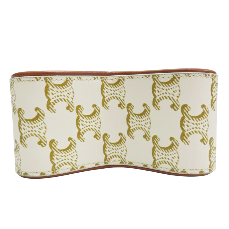 白色PVC塗層帆布 Etoile 星星 肩背包【CELINE 賽琳】 198763-3