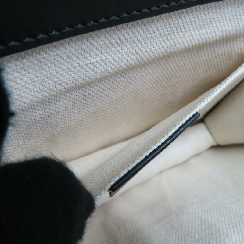 白/金/黑色 牛皮 Psdlock studded 肩背包 432282【GUCCI 古馳】 432282-5