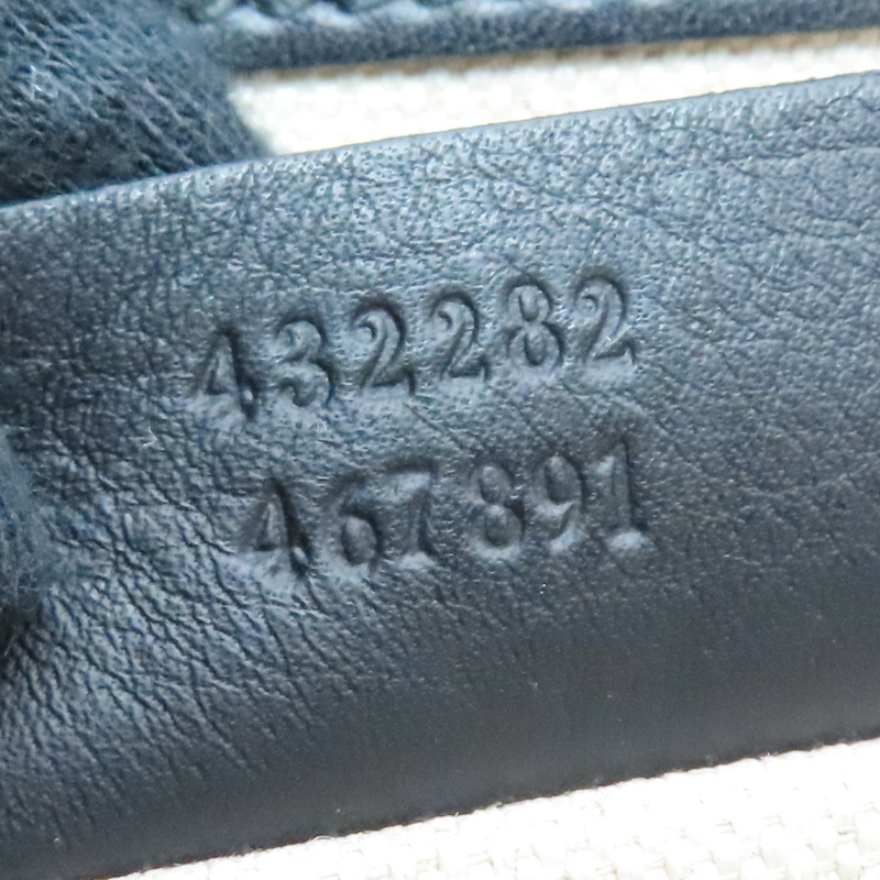 白/金/黑色 牛皮 Psdlock studded 肩背包 432282【GUCCI 古馳】 432282-7