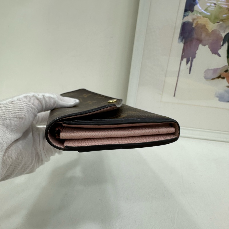 LV 老花金豆豆長款皮夾 21年購證-3