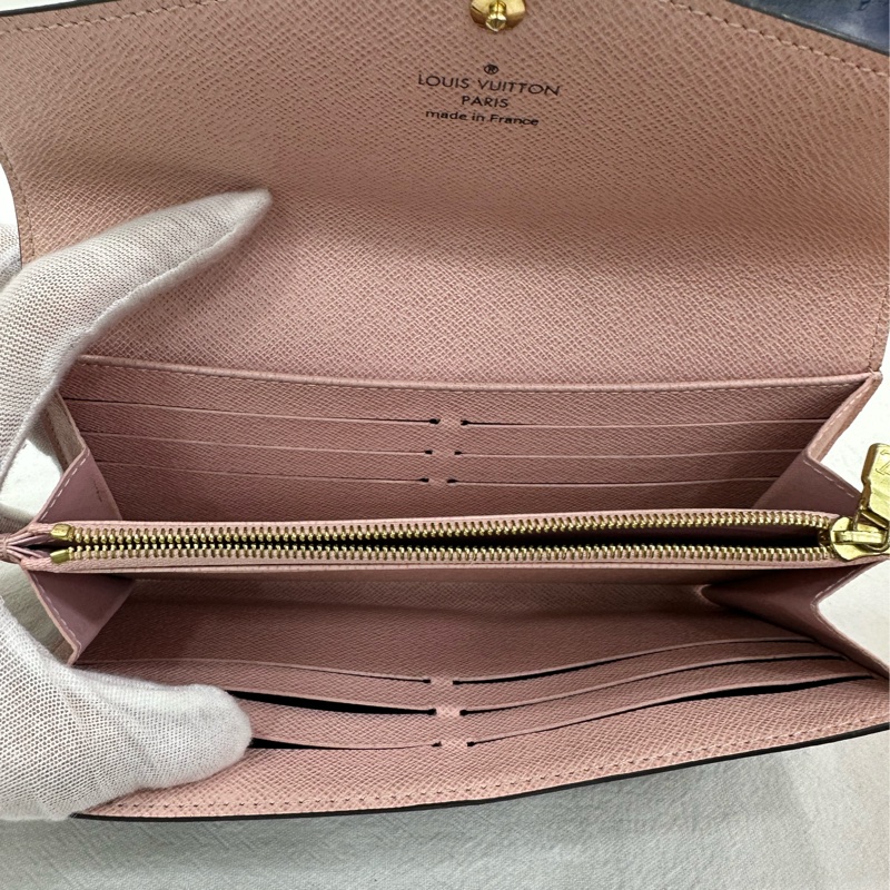 LV 老花金豆豆長款皮夾 21年購證-7