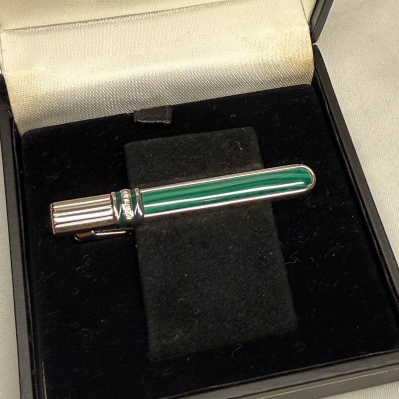MONTBLANC 絕版 綠色 領帶夾-1
