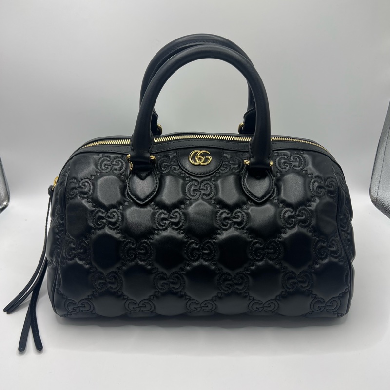 古驰GUCCI满印手提斜挎包 波士顿包挎包-0