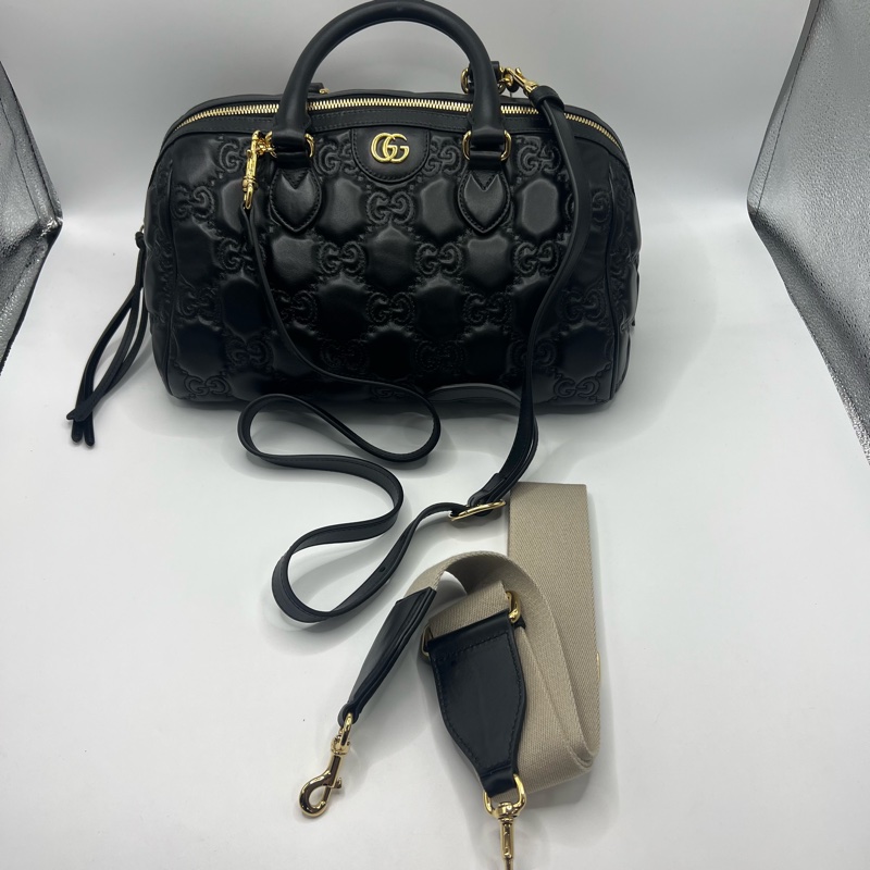 古驰GUCCI满印手提斜挎包 波士顿包挎包-5