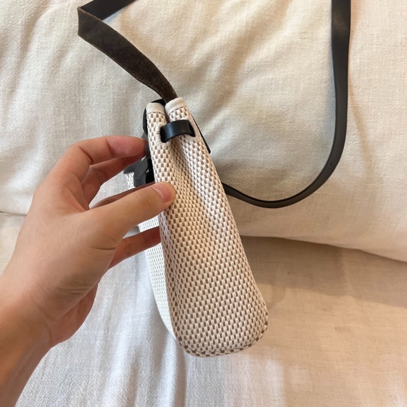 【稀有款✨全平台最便宜】Hermes愛馬仕Mini Herbag黑白熊貓編織款-2