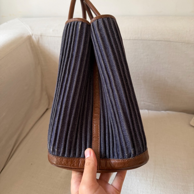 【稀有款✨全網獨家】愛馬仕hermes 花園包36褶皺牛仔限定款-2