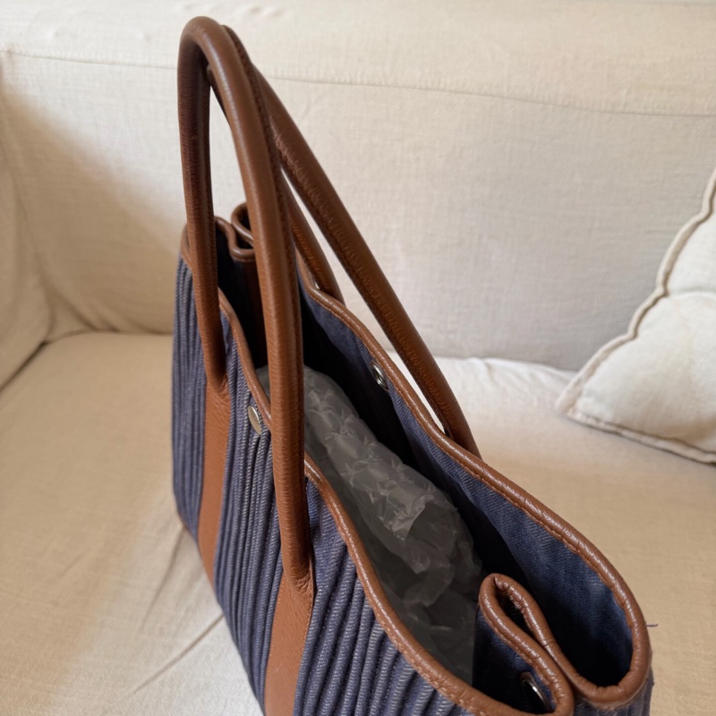 【稀有款✨全網獨家】愛馬仕hermes 花園包36褶皺牛仔限定款-8