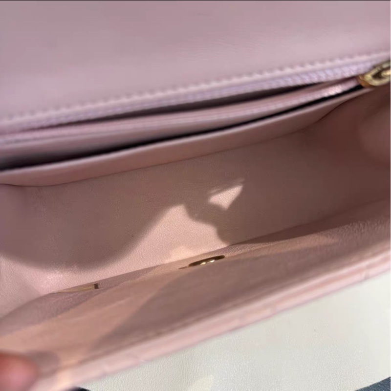 【95%新 ✨ 全網最低價！】Chanel 方胖子17 淡粉色 經典款-8