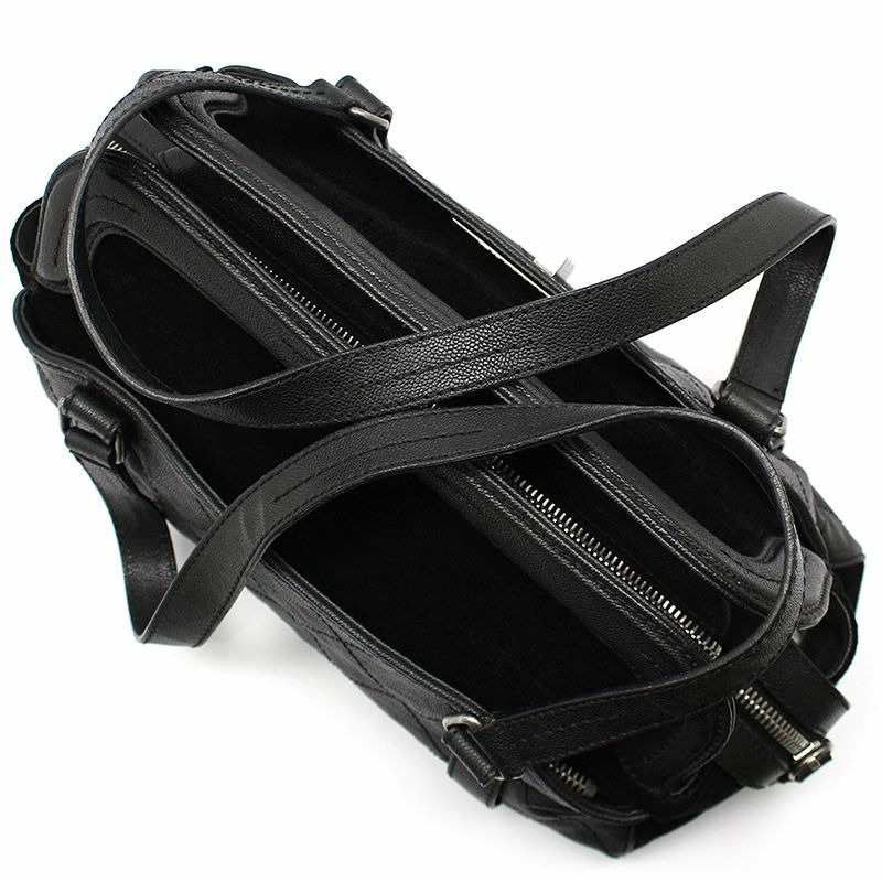 【包稅】CHANEL 黑色魚子醬天鵝絨復古 2.55 Mademoiselle 鎖扣肩包-6