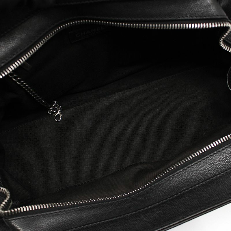 【包稅】CHANEL 黑色魚子醬天鵝絨復古 2.55 Mademoiselle 鎖扣肩包-8