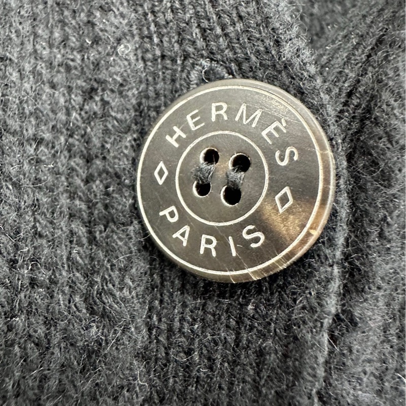 Hermes 愛馬仕 羊毛羊絨開襟衫外套 36碼-4