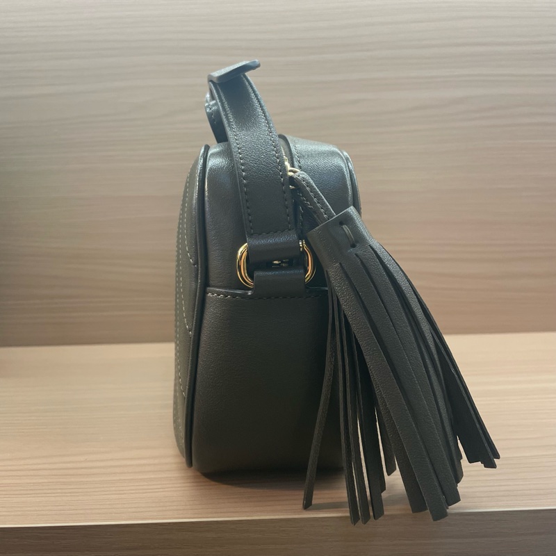 Gucci 新款 Blondie流苏相机包 粉色 全皮 双G大logo 容量大 复古时尚 男女都可以背  肩带可以调节  内购剪标 但不影响使用-3