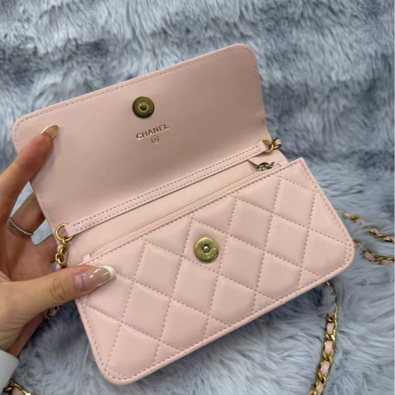 【95%新 ✨ 全網最低價！】Chanel Woc 金球 淡粉色-3