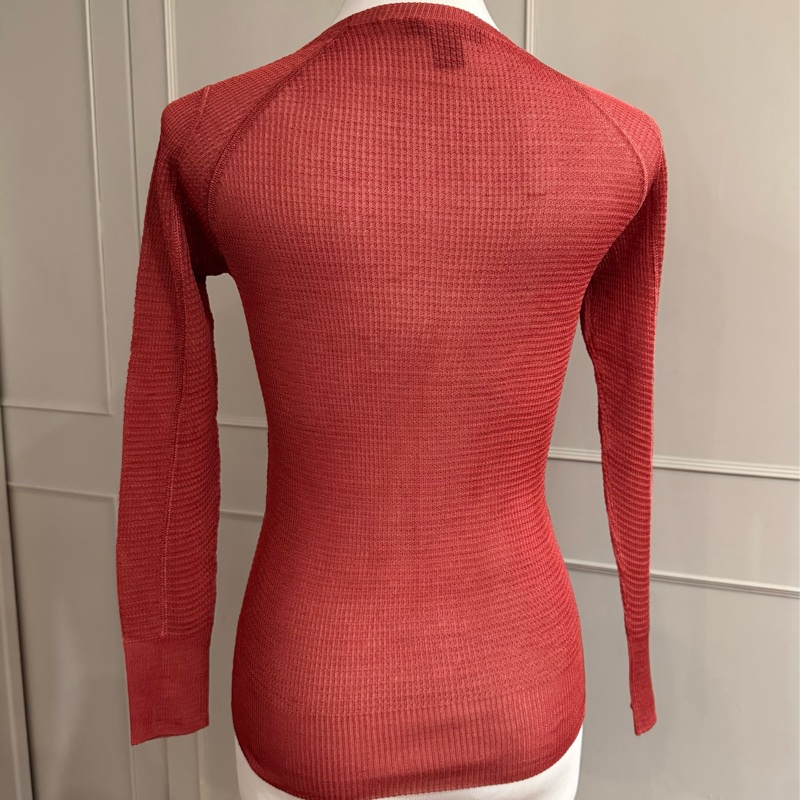 《新歡舊愛》正品LV路易威登暗紅色絲質針織上衣S-4