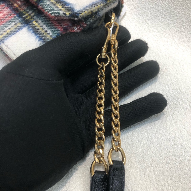 miumiu 妙妙 蘇格蘭格仔 彩色 水晶斜背包XB282-8