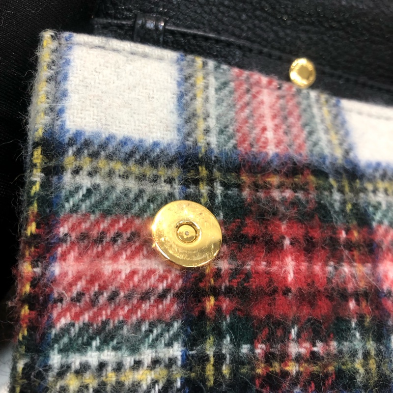 miumiu 妙妙 蘇格蘭格仔 彩色 水晶斜背包XB282-27