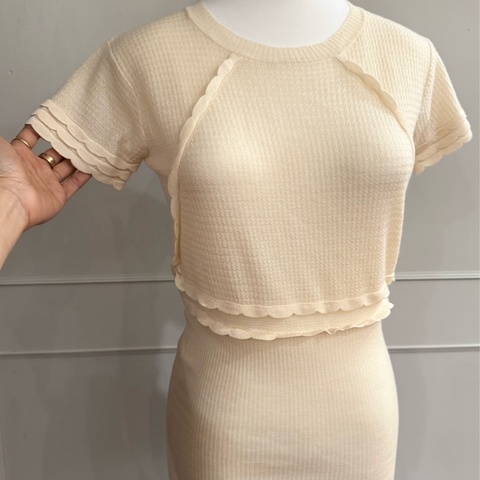 《新歡舊愛》正品LV路易威登米白70喀什米爾羊絨服+30絲毛衣L