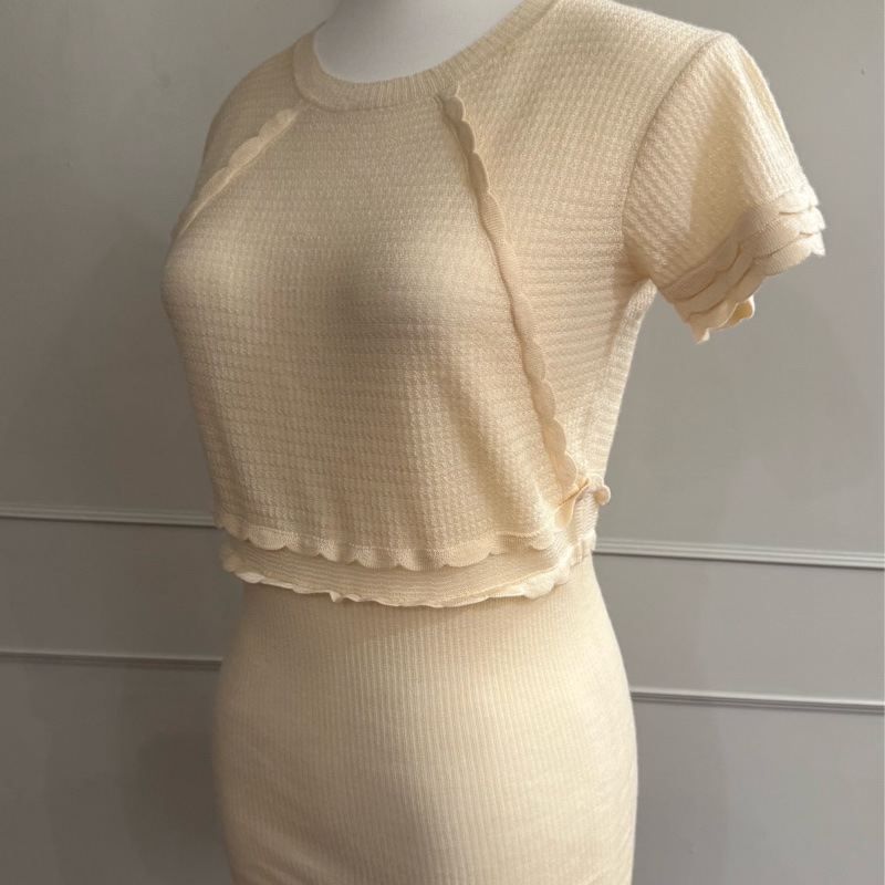 《新歡舊愛》正品LV路易威登米白70喀什米爾羊絨服+30絲毛衣L-1