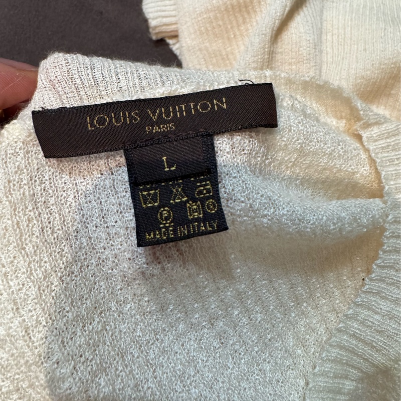 《新歡舊愛》正品LV路易威登米白70喀什米爾羊絨服+30絲毛衣L-2